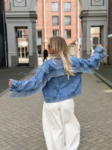 Veste en jeans Kaelya - Bleu Veste en jeans Kaelya - Bleu