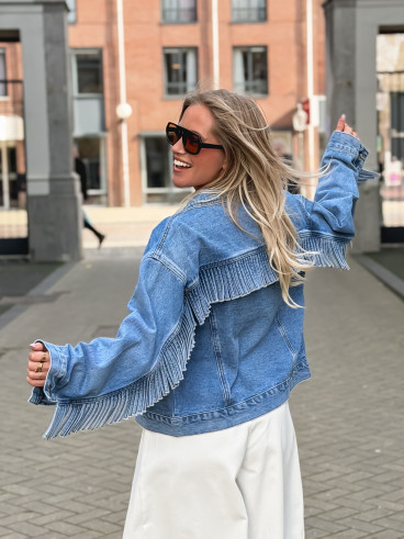 Veste en jeans Kaelya - Bleu Veste en jeans Kaelya - Bleu