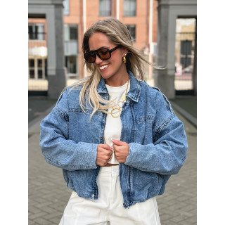 Veste en jeans Elvina - Bleu