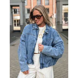Veste en jeans Elvina - Bleu