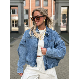 Veste en jeans Elvina - Bleu