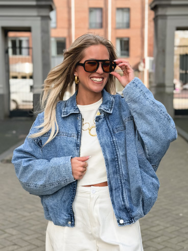 Veste en jeans Elvina - Bleu