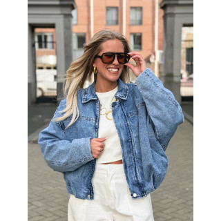 Veste en jeans Elvina - Bleu