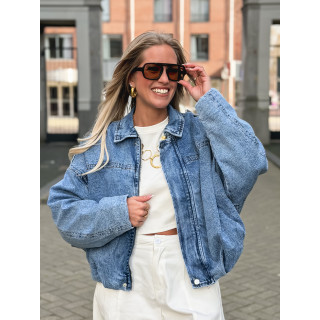 Veste en jeans Elvina - Bleu