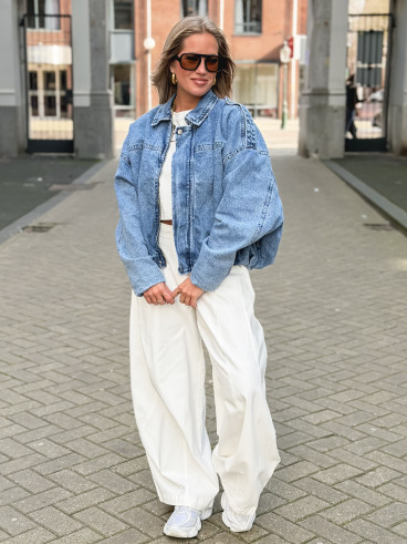 Veste en jeans Elvina - Bleu