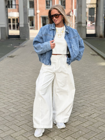 Veste en jeans Elvina - Bleu