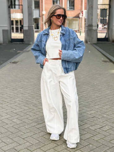 Veste en jeans Elvina - Bleu