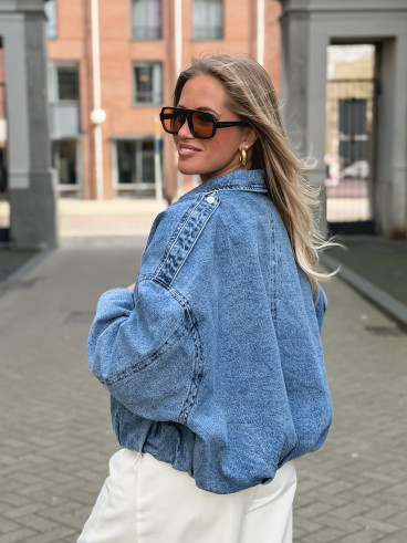 Veste en jeans Elvina - Bleu