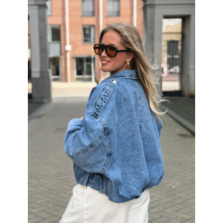 Veste en jeans Elvina - Bleu