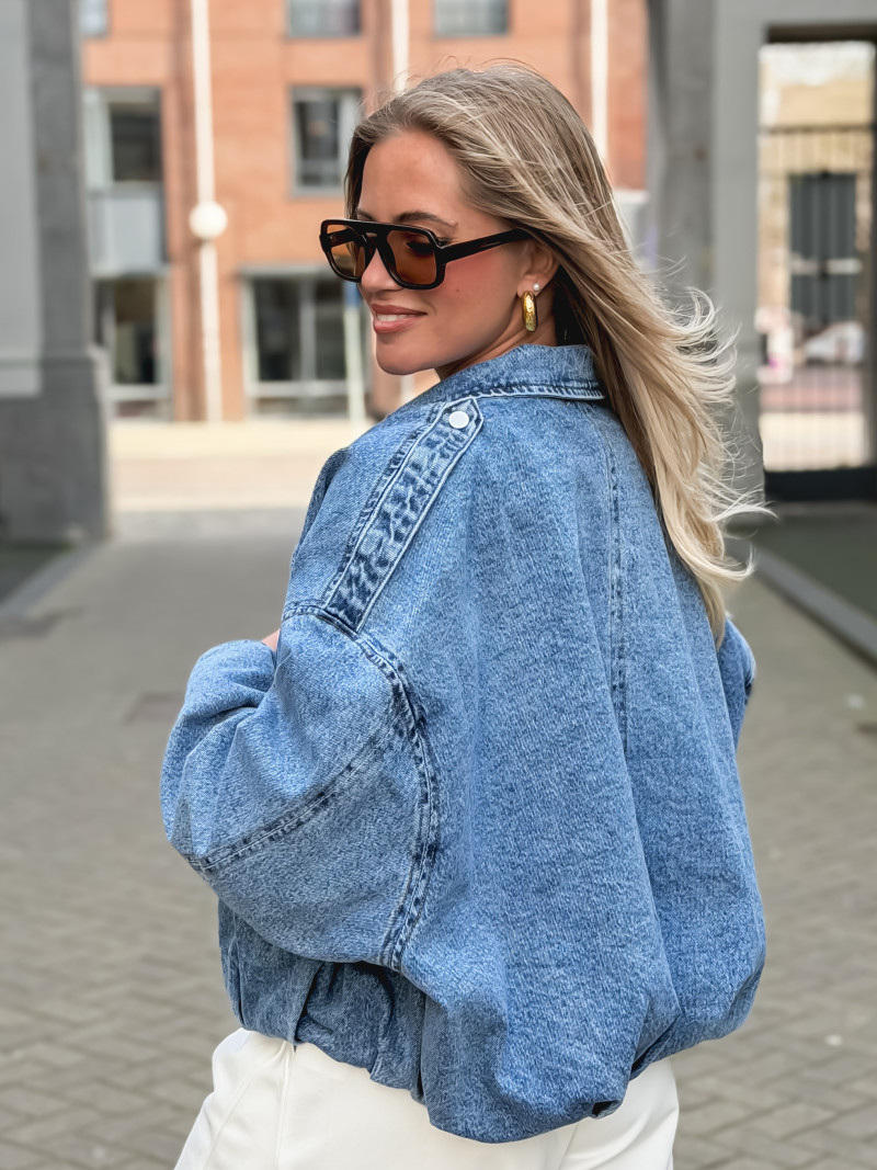 Veste en jeans Elvina - Bleu