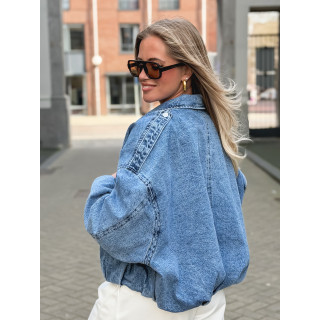Veste en jeans Elvina - Bleu