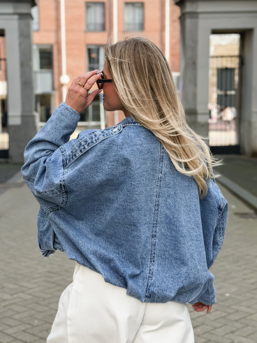 Veste en jeans Elvina - Bleu