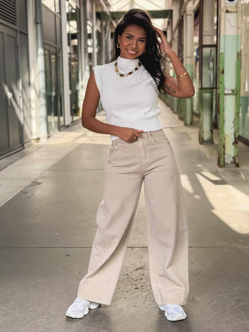 Jeans Bleona - Beige