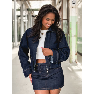 Jupe courte Naomi - Bleu foncé