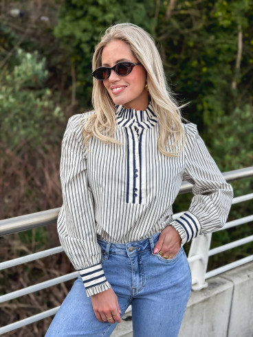 Chemisier Yavana -  Marine