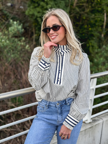 Chemisier Yavana -  Marine