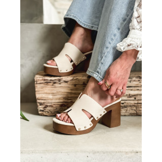 Sandales Monaco - Crème