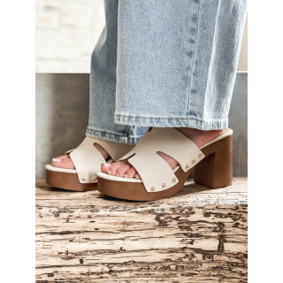 Sandales Monaco - Crème