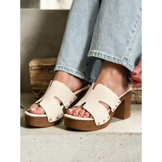 Sandales Monaco - Crème