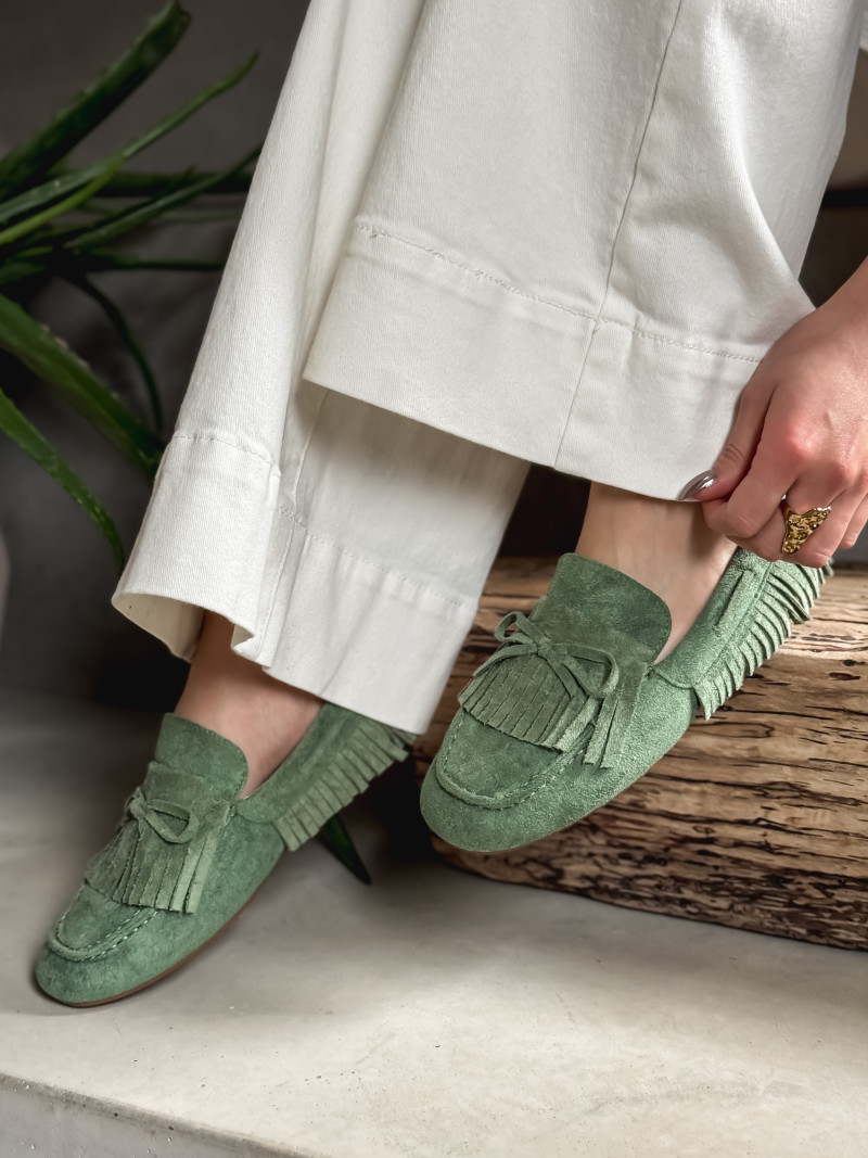 Mocassins Jamila - Vert menthe