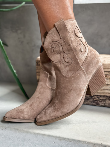 Santiags courte Oklahoma - Taupe