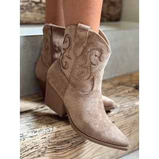 Santiags courte Oklahoma - Taupe