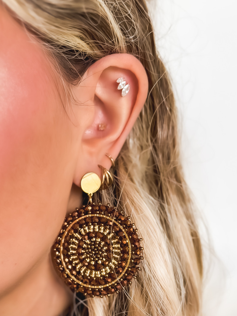 Boucles d'oreilles Kreis - Bronze