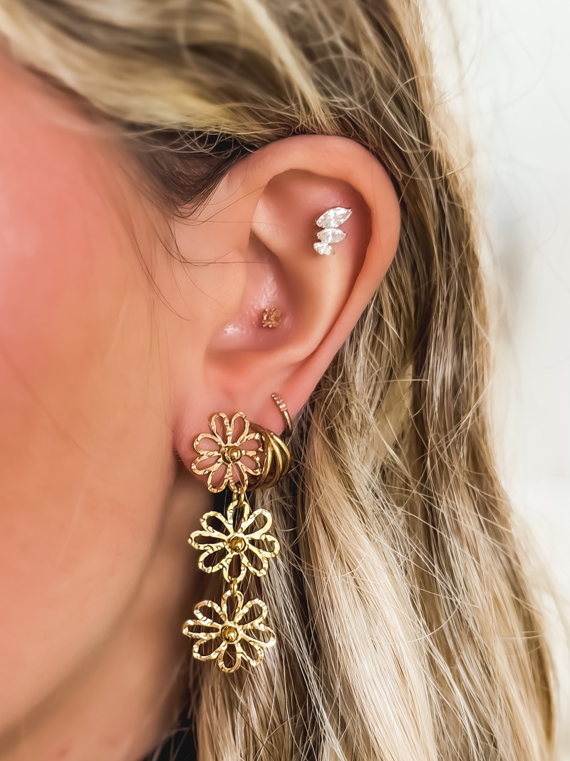 Boucles d'oreilles Délina - Doré