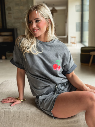 T-shirt Nayra - Gris foncé