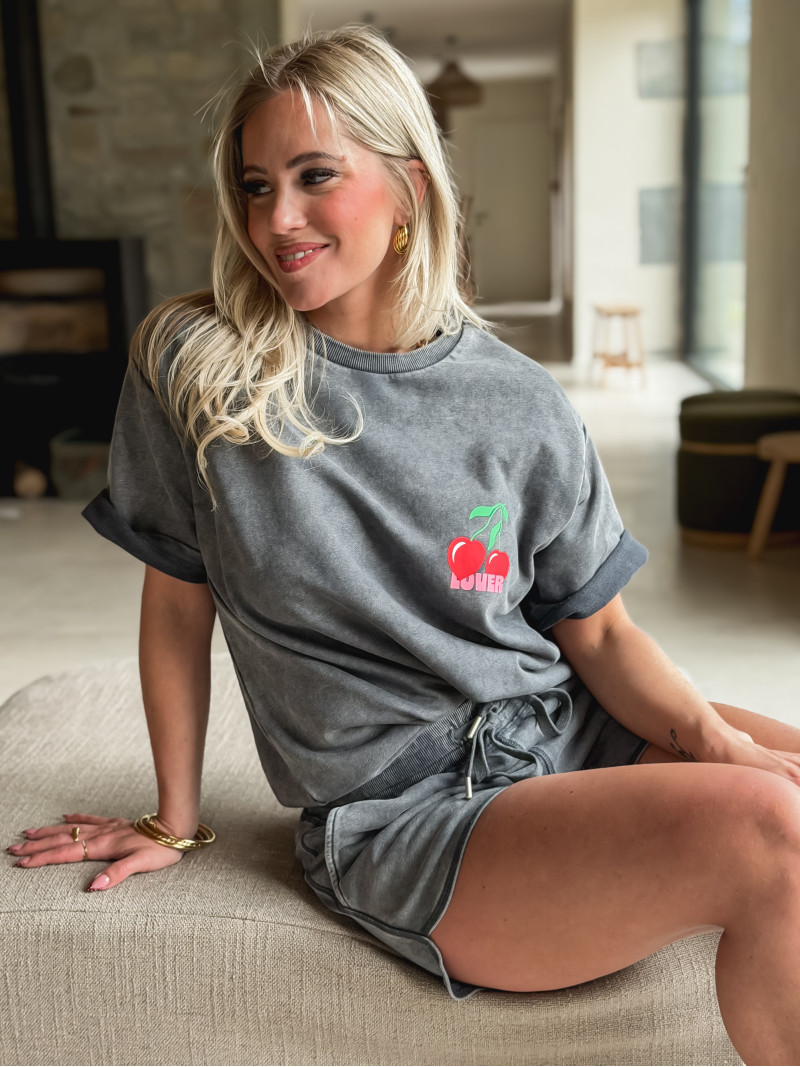 T-shirt Nayra - Gris foncé