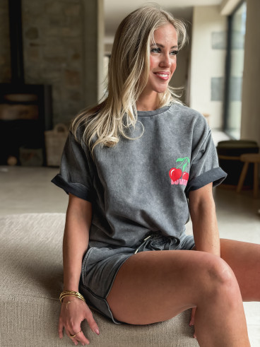 T-shirt Nayra - Gris foncé