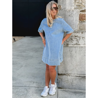 Robe courte en jeans Louanne - Bleu