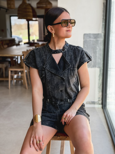 Combinaison short Rizlaine - Gris foncé Combinaison short Rizlaine - Gris foncé