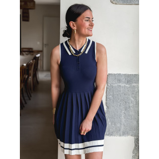 Robe courte Fanélia - Bleu marine