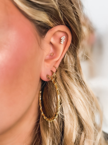 Boucles d'oreilles Djamila - Doré