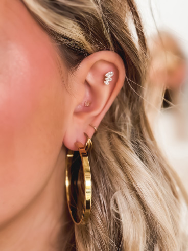 Boucles d'oreilles Delphine - Doré