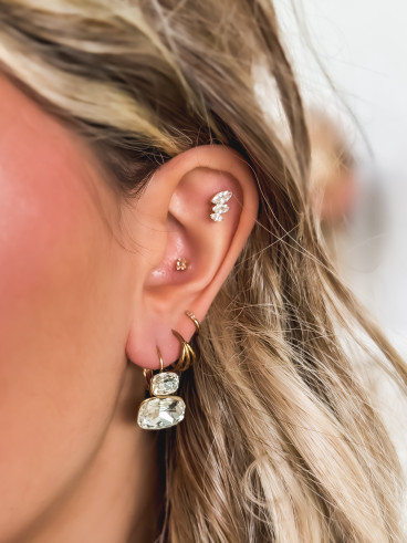 Boucles d'oreilles Lissia - Doré