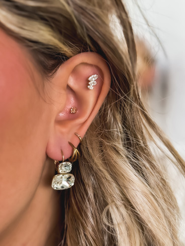 Boucles d'oreilles Lissia - Doré