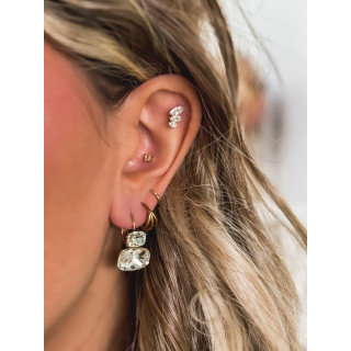 Boucles d'oreilles Lissia - Doré