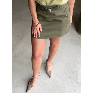 Jupe courte Eloane - Kaki