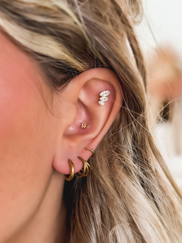 Boucles d'oreilles Solange - Doré