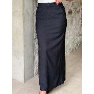 Jupe longue Léane - Bleu marine