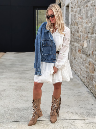 Veste en jeans Lorena - Bleu