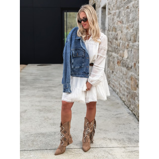 Veste en jeans Lorena - Bleu