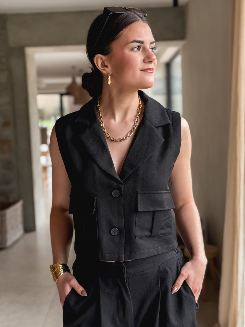 Gilet Elaïsa - Noir