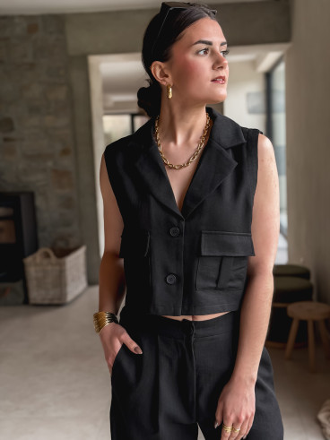 Gilet Elaïsa - Noir
