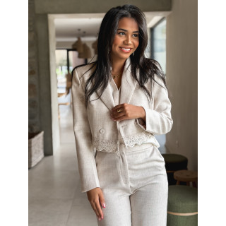 Blazer court Ambrine - Beige