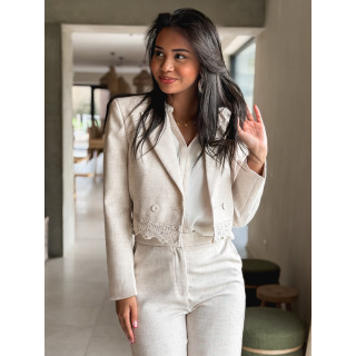 Blazer court Ambrine - Beige