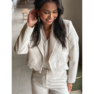 Blazer court Ambrine - Beige