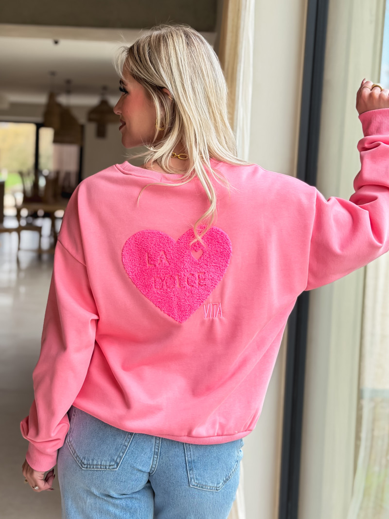 Pull " La dolce vita" - Fuchsia